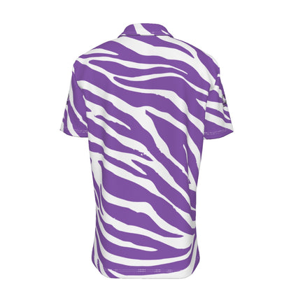 Sixty Eight 93 Logo Black RPW Zebra Button Up Shirt