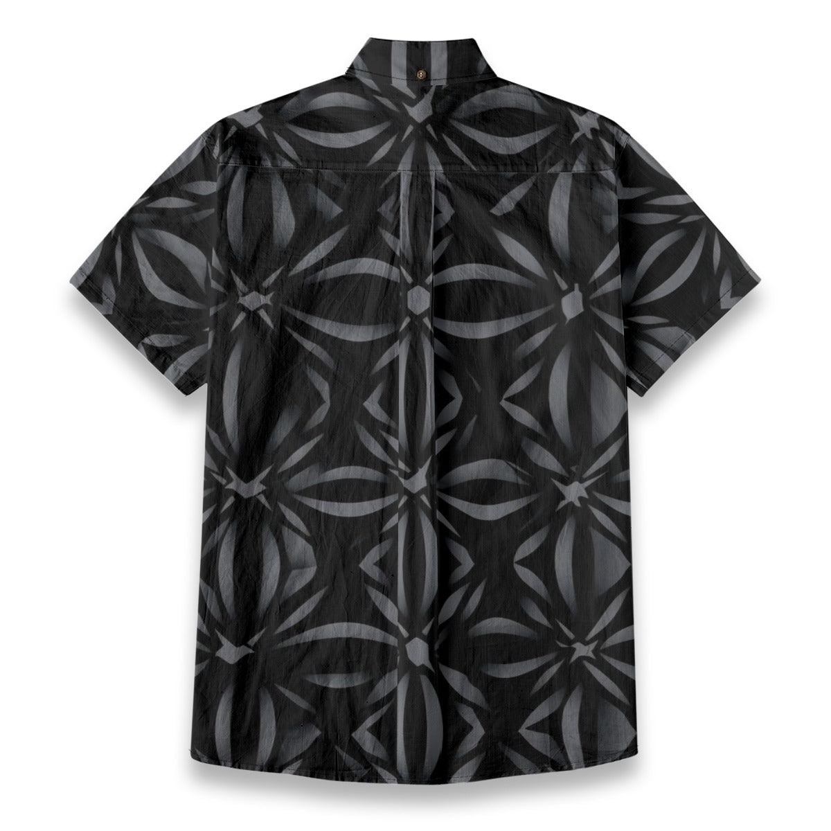 Sixty Eight 93 Logo White Sonic Silver & Black Cotton Button Up Shirt