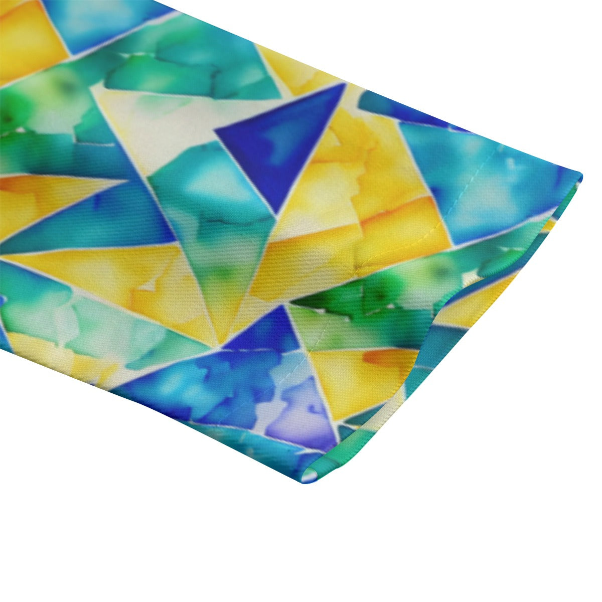 Sixty Eight 93 Gold & Blue Geo Women's Leisure Blazer