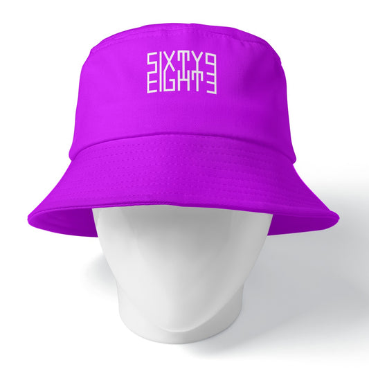 Sixty Eight 93 Logo White Grape Bucket Hat