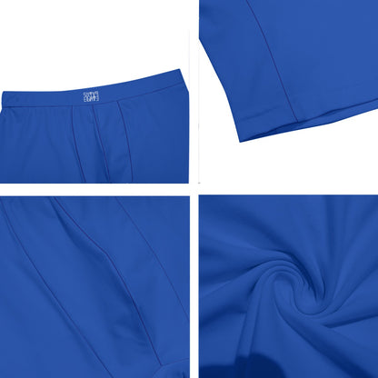 Sixty Eight 93 Logo White Blue Men's Long Boxer Briefs