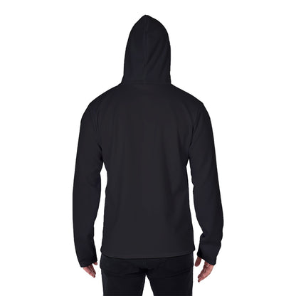 Sixty Eight 93 Black Men's Heavy Fleece Hoodie With Mask