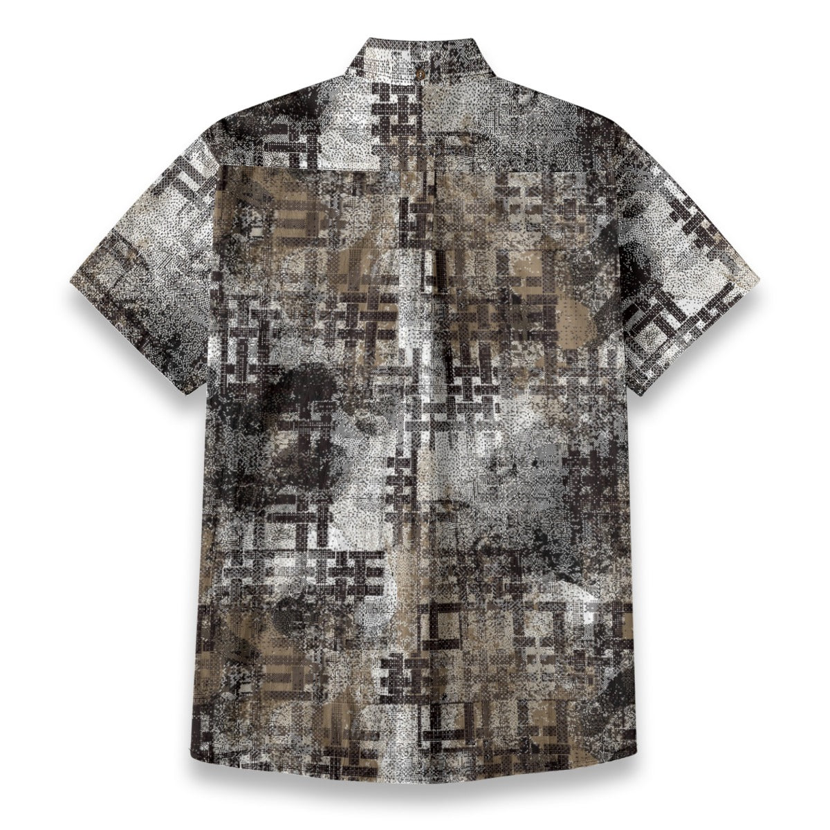 Sixty Eight 93 Logo White Labyrinth Cotton Button Up Shirt