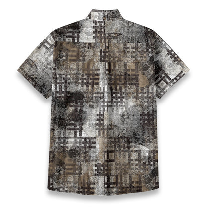 Sixty Eight 93 Logo White Labyrinth Cotton Button Up Shirt