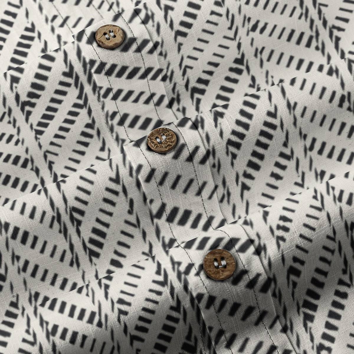 Sixty Eight 93 Logo Black IDC Cotton Button Up Shirt