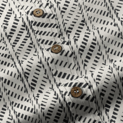Sixty Eight 93 Logo Black IDC Cotton Button Up Shirt
