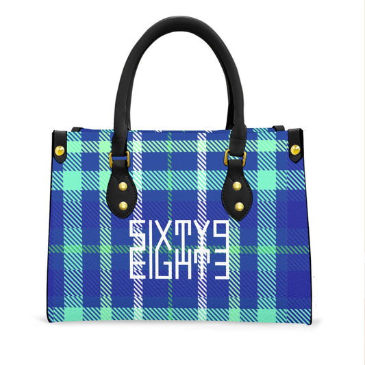 Sixty Eight 93 Logo White Women's Tote Bag With Black Handle #14