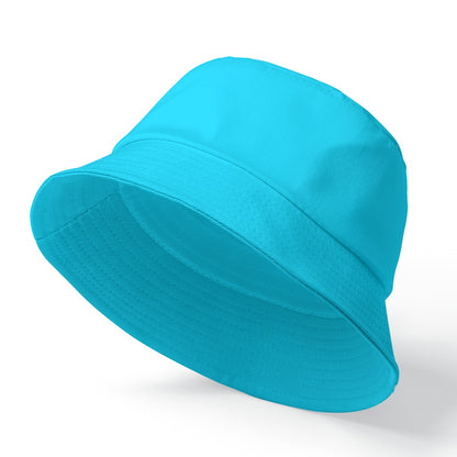 Sixty Eight 93 Logo White Aqua Blue Bucket Hat