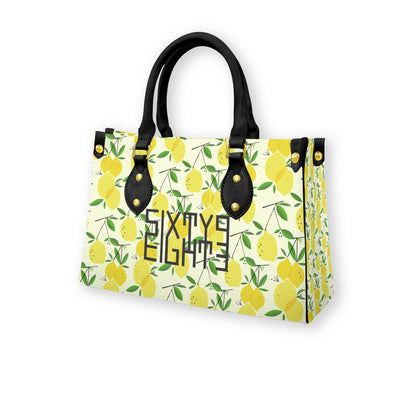 Sixty Eight 93 Logo Black Women's Tote Bag With Black Handle #10