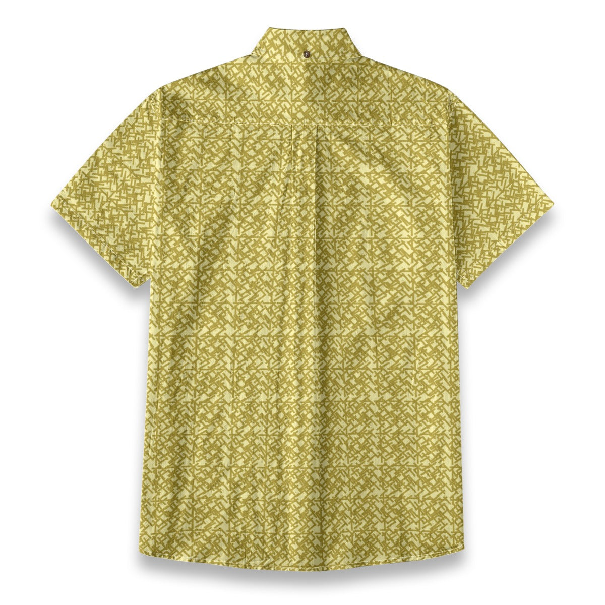 Sixty Eight 93 Logo White Brass Goldenrod Cotton Button Up Shirt