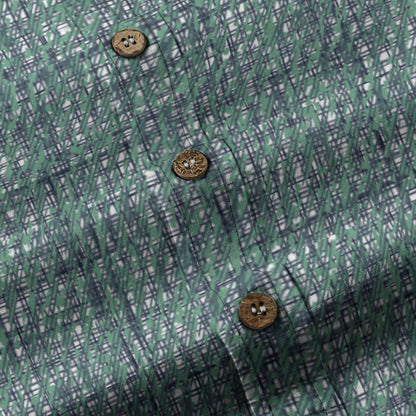 Sixty Eight 93 Logo White Wintergreen Dream Cotton Button Up Shirt