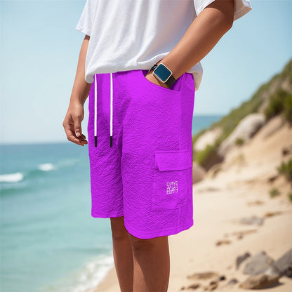 Sixty Eight 93 Logo White Grape Men's Cargo Shorts