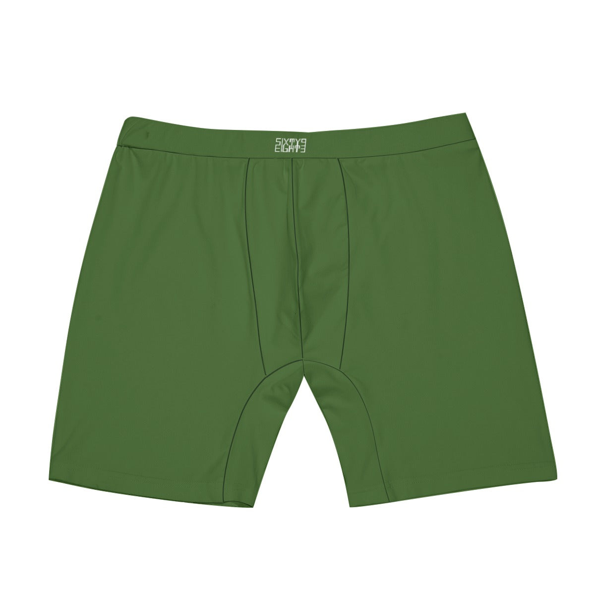 Sixty Eight 93 Logo White Forest Green Men's Long Boxer Briefs