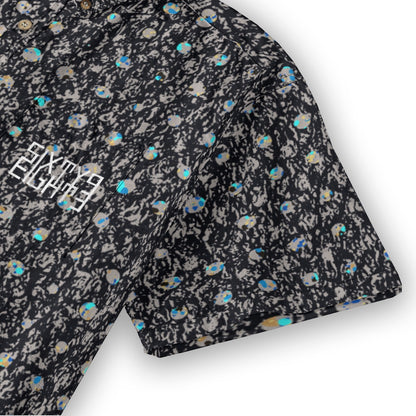 Sixty Eight 93 Logo White Luxurious Black Cotton Button Up Shirt