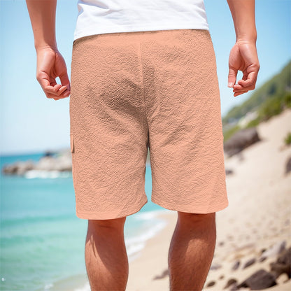 Sixty Eight 93 Logo White Peach Men's Cargo Shorts