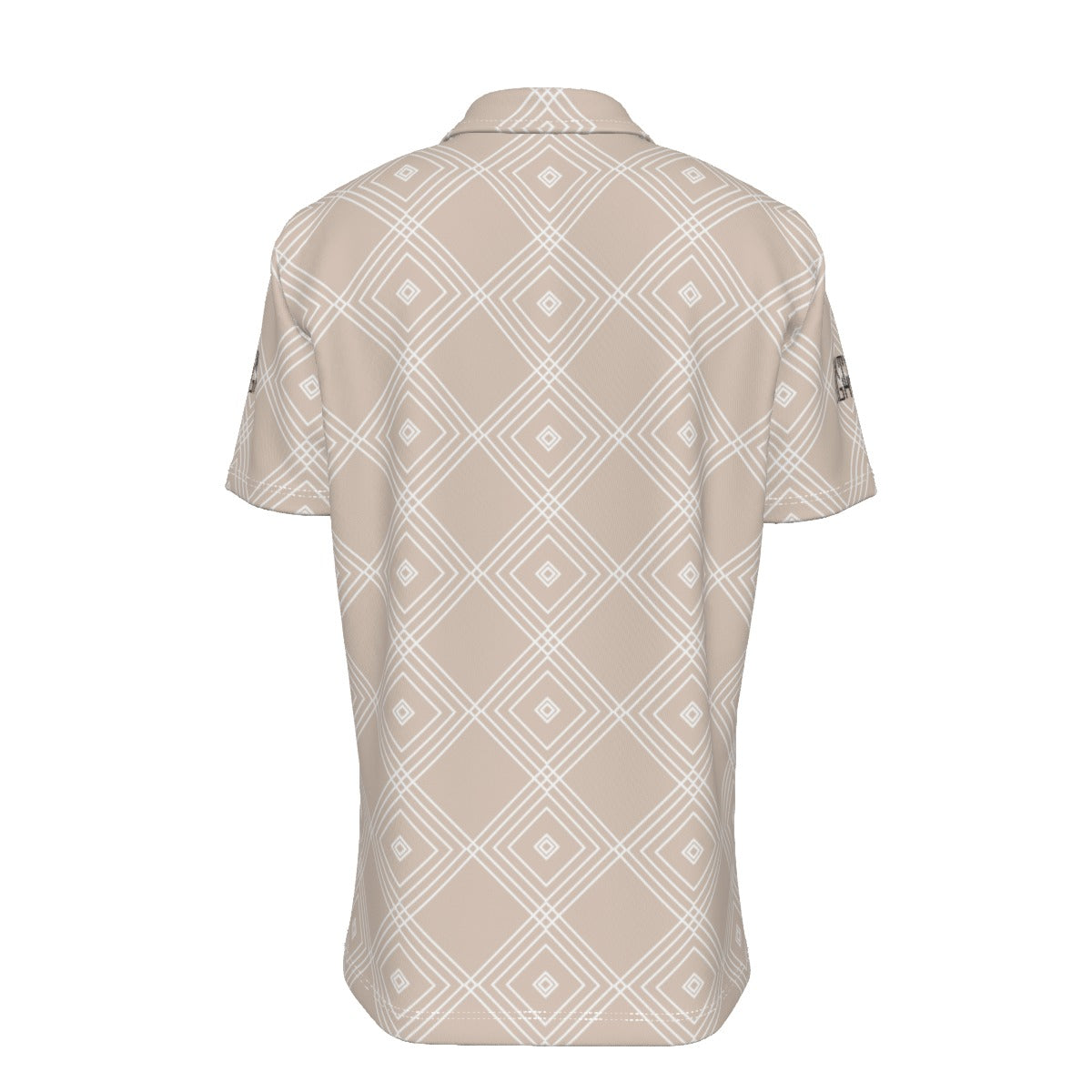 Sixty Eight 93 Logo Black Geo Brown Button Up Shirt