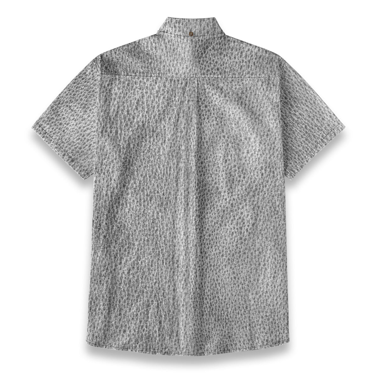 Sixty Eight 93 Logo White Old Silver Platinum Cotton Button Up Shirt
