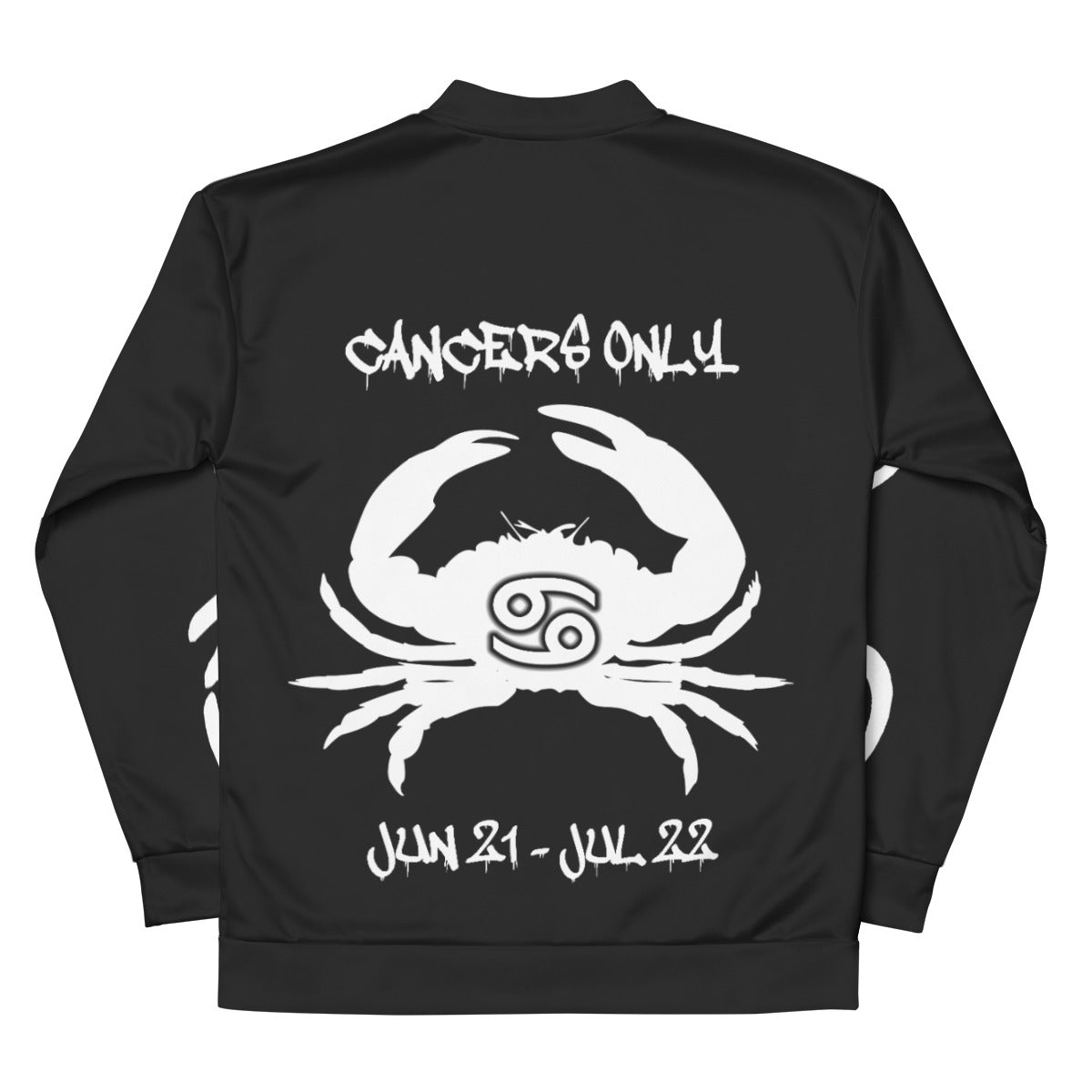 Sixty Eight 93 Cancers Only 2.0 Unisex Bomber Jacket (Black)