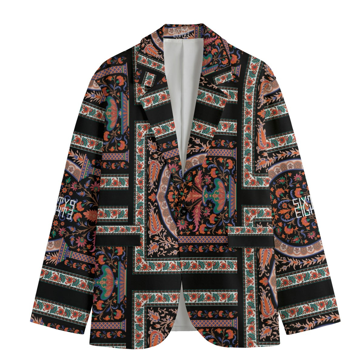 Sixty Eight 93 Exotic Men's Casual Flat Lapel Collar Blazer