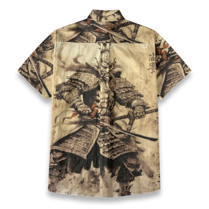 Sixty Eight 93 Logo White Legendary Sam Cotton Button Up Shirt