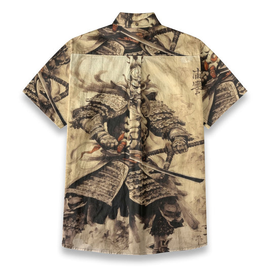 Sixty Eight 93 Logo White Legendary Sam Cotton Button Up Shirt