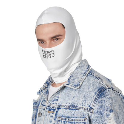 Sixty Eight 93 Logo Black White Balaclava Face Mask