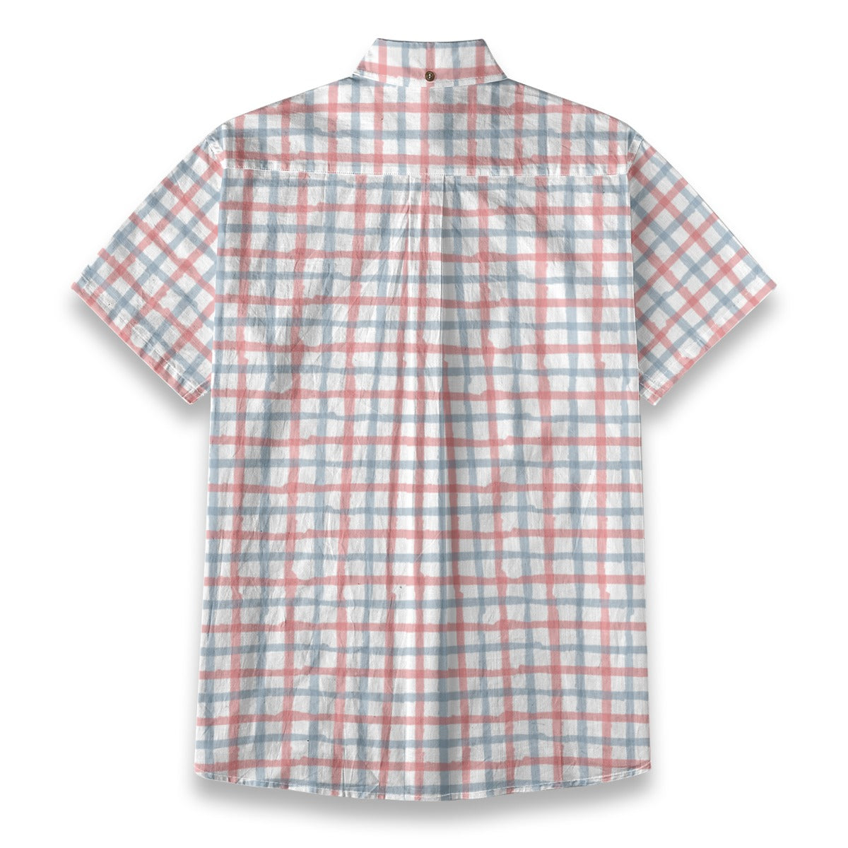 Sixty Eight 93 Logo Black Cadet Blue & Parrot Pink Cotton Button Up Shirt