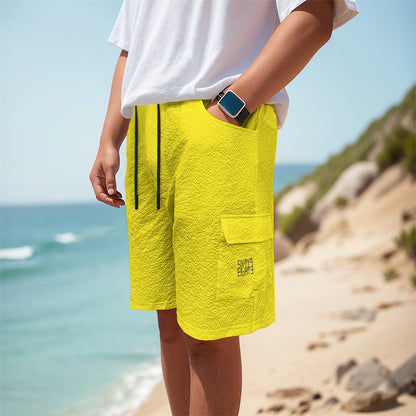 Sixty Eight 93 Logo Black Lemonade Men's Cargo Shorts