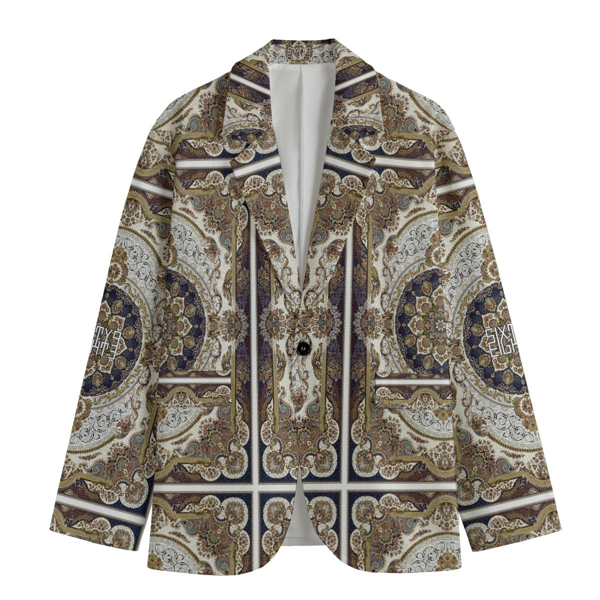 Sixty Eight 93 Stained Glass Men's Casual Flat Lapel Collar Blazer