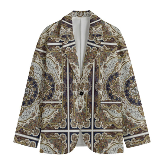 Sixty Eight 93 Stained Glass Men's Casual Flat Lapel Collar Blazer