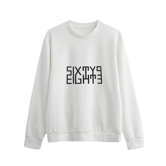 Sixty Eight 93 Logo Black White Unisex O-Neck Sweatshirt