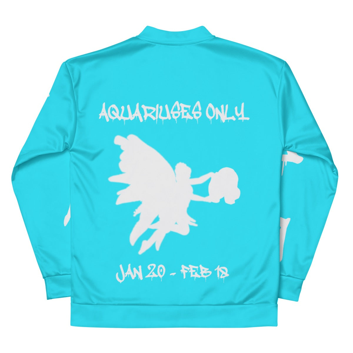 Sixty Eight 93 Aquariuses Only 2.0 Unisex Bomber Jacket (Black)