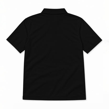 Sixty Eight 93 Logo White Black Men's Cotton Polo Shirt