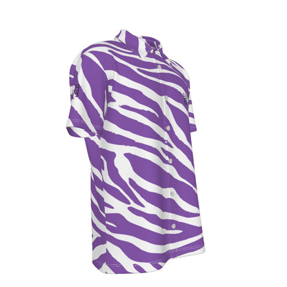 Sixty Eight 93 Logo Black RPW Zebra Button Up Shirt