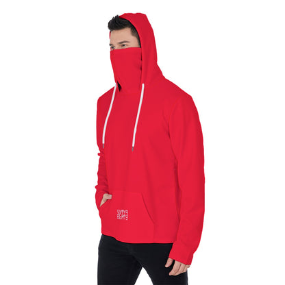 Sixty Eight 93 Red Men's Heavy Fleece Hoodie With Mask