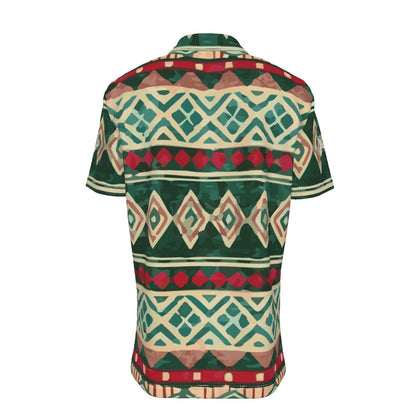 Sixty Eight 93 Logo White Tribal Button Up Shirt