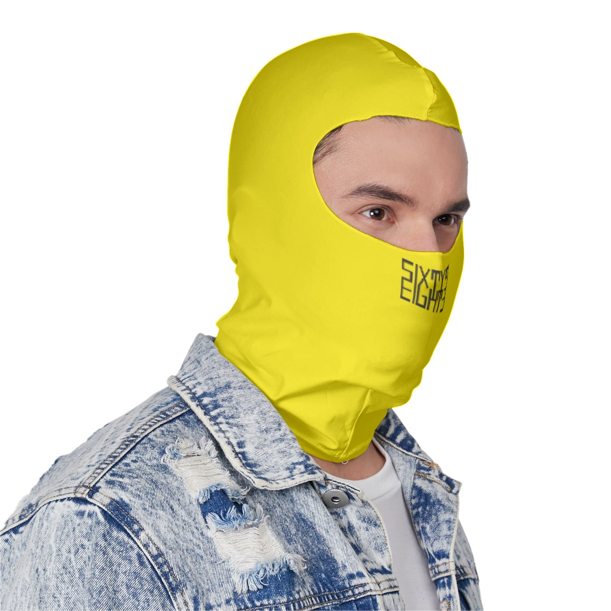 Sixty Eight 93 Logo Black Lemonade Balaclava Face Mask