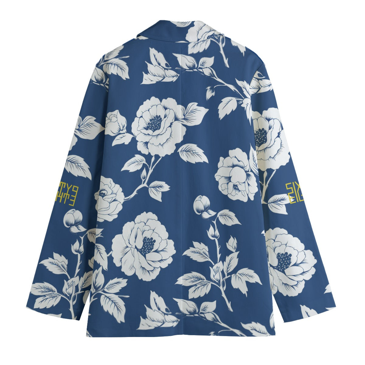 Sixty Eight 93 Floral Blue & White Women's Leisure Blazer