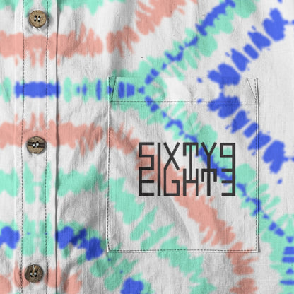 Sixty Eight 93 Logo Black DreamSpace Cotton Button Up Shirt