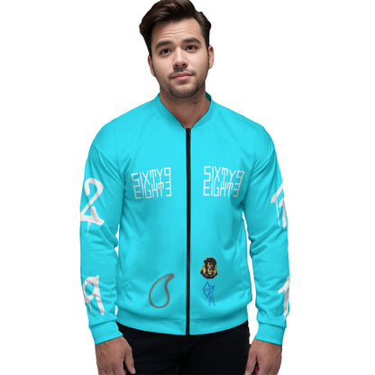 Sixty Eight 93 Aquariuses Only 2.0 Unisex Bomber Jacket (Black)