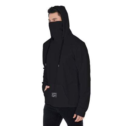Sixty Eight 93 Black Men's Heavy Fleece Hoodie With Mask