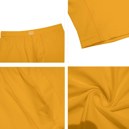 Sixty Eight 93 Logo White Orange Men's Long Boxer Briefs