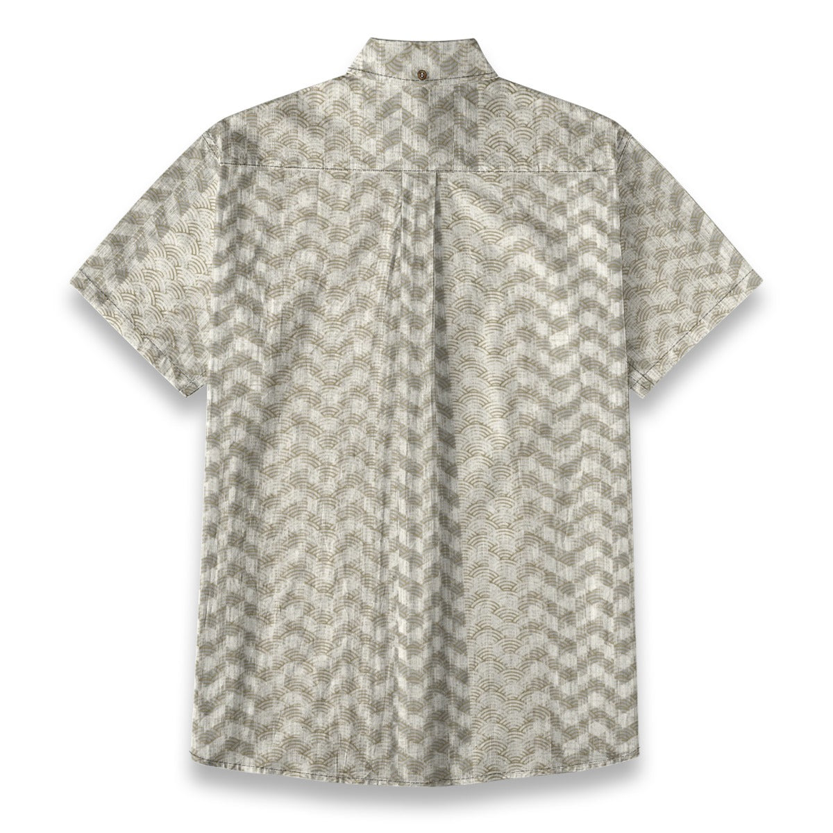 Sixty Eight 93 Logo White QS Timberwolf Cotton Button Up Shirt