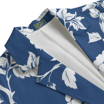 Sixty Eight 93 Floral Blue & White Women's Leisure Blazer