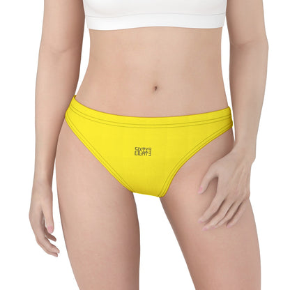 Sixty Eight 93 Logo Black Lemonade Women's Low Cut Thong