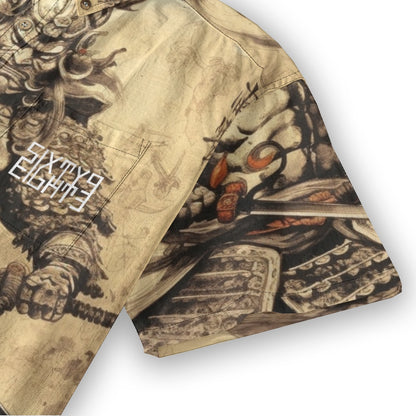 Sixty Eight 93 Logo White Legendary Sam Cotton Button Up Shirt