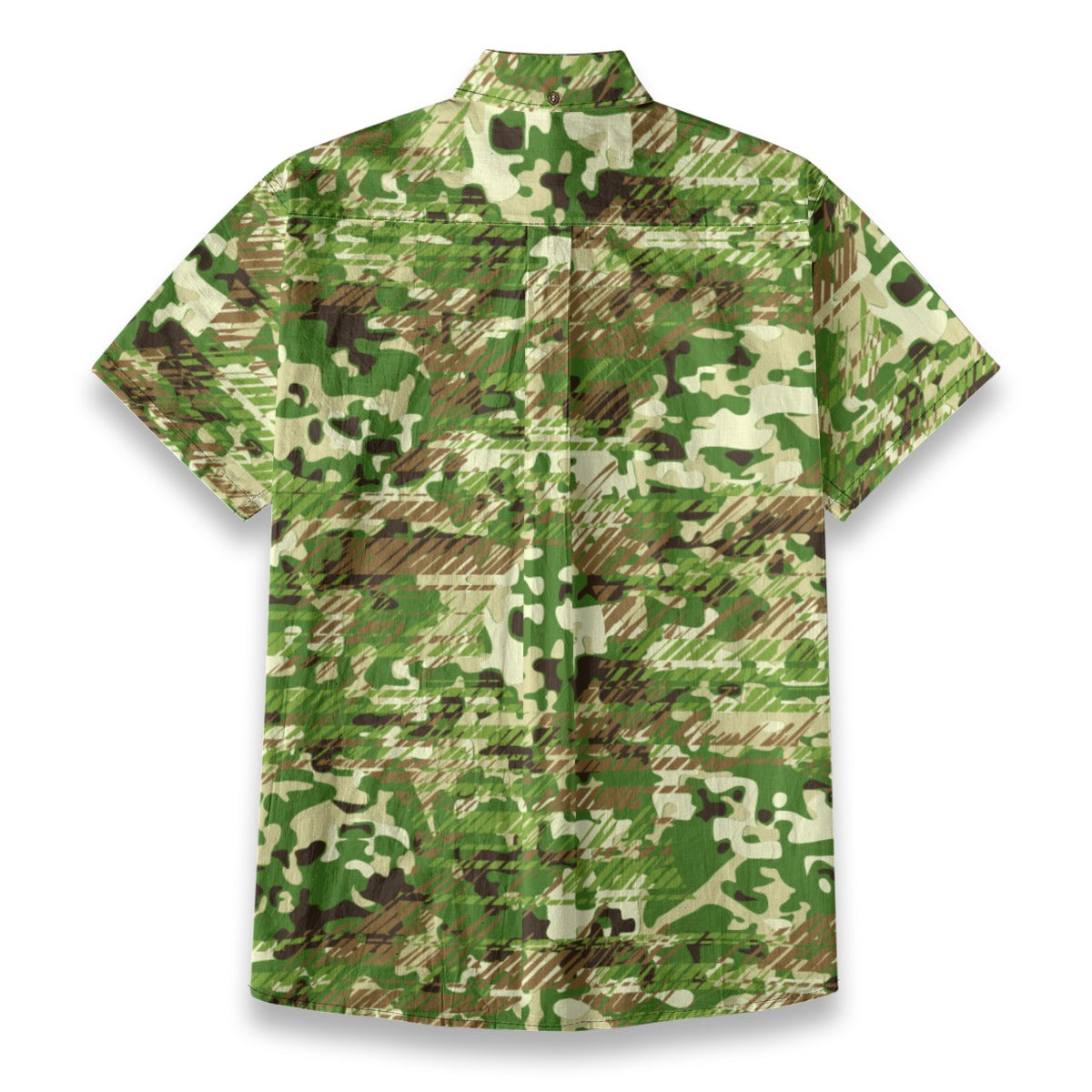 Sixty Eight 93 Logo Red Camo Leaf Bud Umber Cotton Button Up Shirt