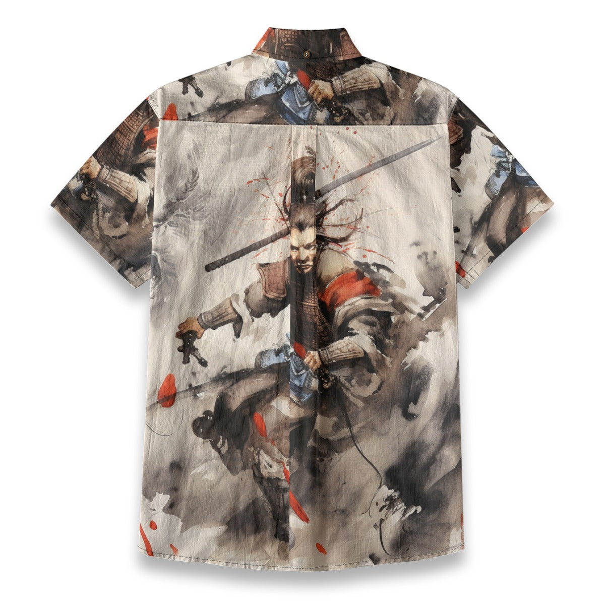 Sixty Eight 93 Logo Red Sam in Motion Cotton Button Up Shirt