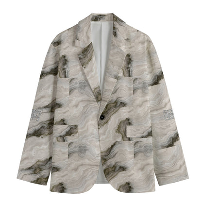 Sixty Eight 93 Marble Men's Casual Flat Lapel Collar Blazer