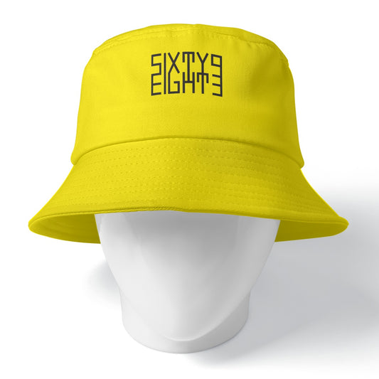 Sixty Eight 93 Logo Black Lemonade Bucket Hat
